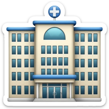 Hospital building sticker