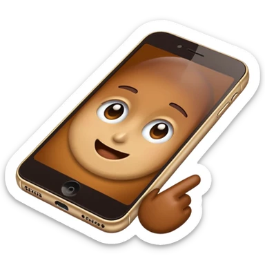 iphone 17 marron sticker