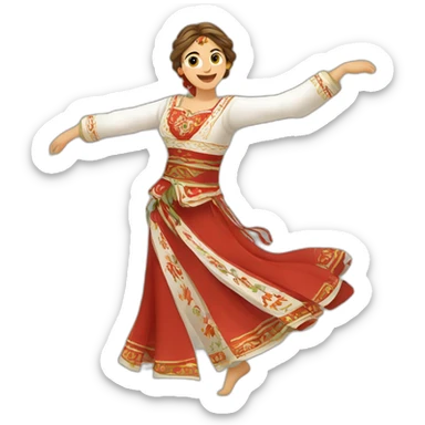 Traditional Bulgarian dance sticker