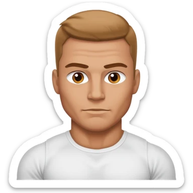 muscular man цшер е ыршке sticker