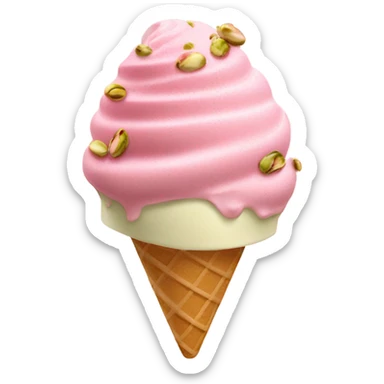 Rose Ice cream sticker