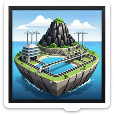 island infrastructure  sticker