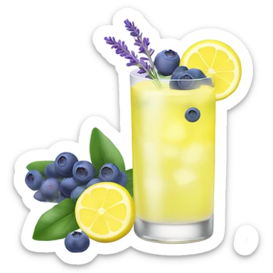 Blueberry lavender lemonade  sticker