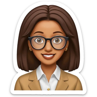 Cardi B wear glasses sticker