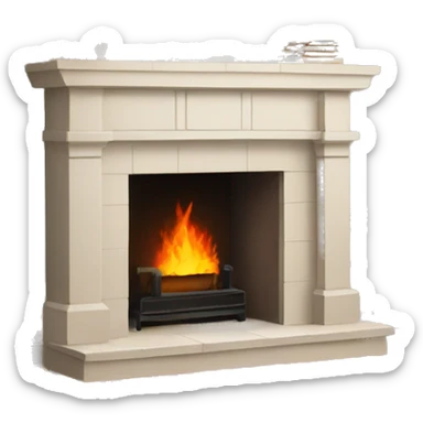 fireplace sticker