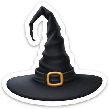 black witch hat sticker