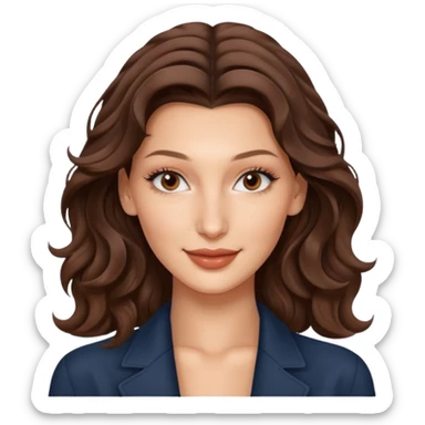 Bella hadid wavy hair sticker