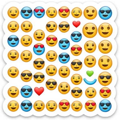 Announcement emojis sticker