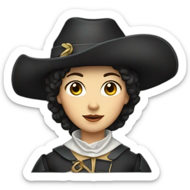 lady musketeer sticker