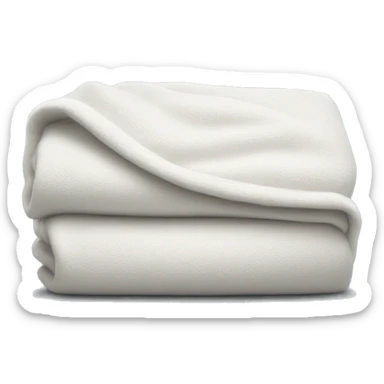 White blanket folded  sticker