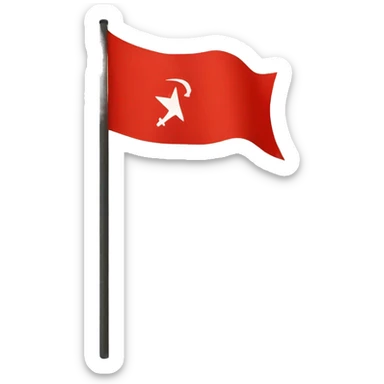 Communiste flag sticker