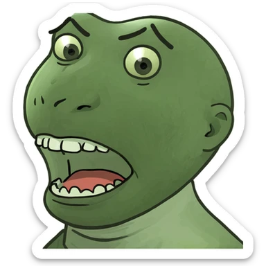 Person choking yourself sticker