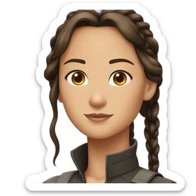 Katniss Everdeen Hunger Games  sticker