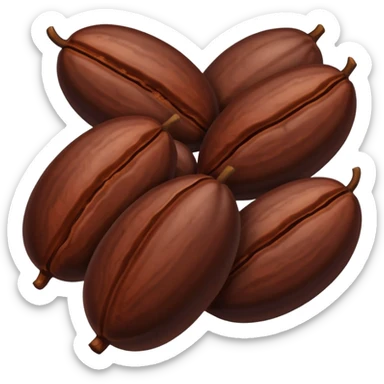 now generate beans of cocoa sticker