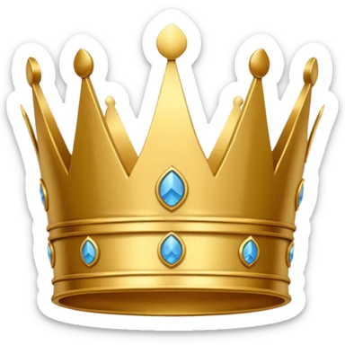 peace shaped crown sticker