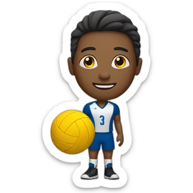 volleybol player sticker