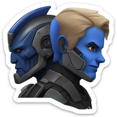 Garrus with Shepard sticker
