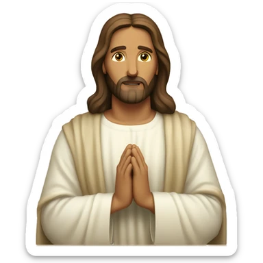 jesus christ pray sticker