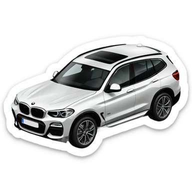 black BMW x3 Msport sticker