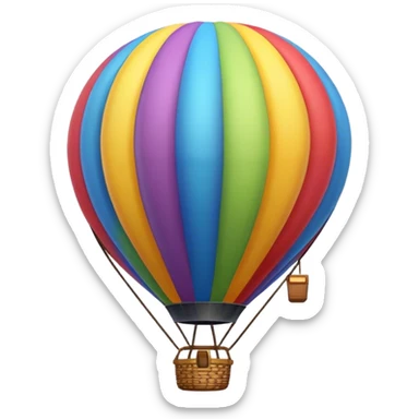 Hot air balloon sticker