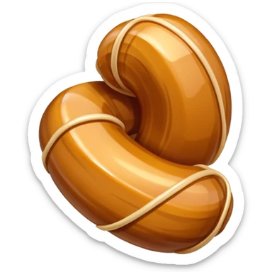 Caramel candy sticker