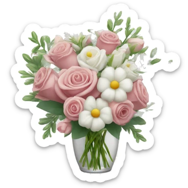 Bridal bouquet in vase sticker
