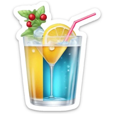 imaginer un emoji qui représente une boisson bleue, comme un cocktail avec des glaçons ou une boisson gazeuse. On pourrait le styliser avec des bulles sticker