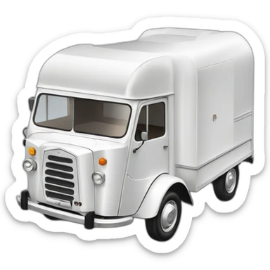 70s citroen aluminium coffee truck sticker