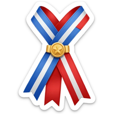 the mayor’s sash (with the color of french flag) sticker