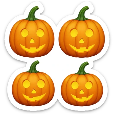 pumpkin that is not a jack o lattern sticker