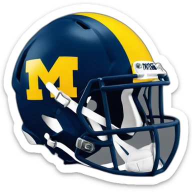 University of Michigan wolverines football helmet sticker