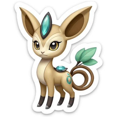 Cool epic legendary elegant cute handsome realistic Meloetta-Inteleon-Gabite-Pokémon-Fakémon-fusion-hybrid-creature sticker
