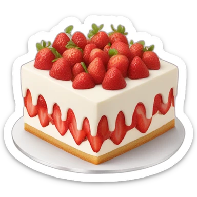 Fraisier gâteau sticker