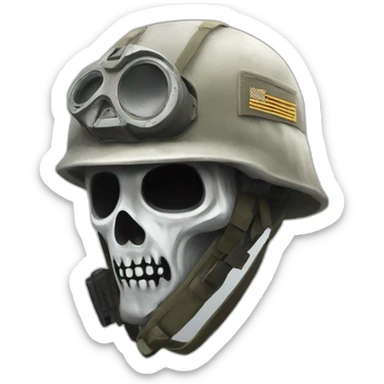 Ghost call of duty  sticker