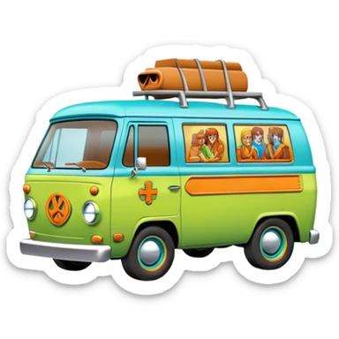 scooby doo mystery machine sticker