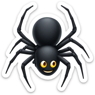 Black spider  sticker