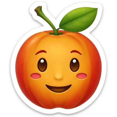 Guaxinim  vermelho alaranjado  sticker