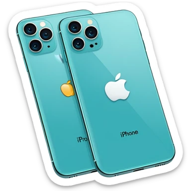 İphone 16 pro max turkuaz sticker