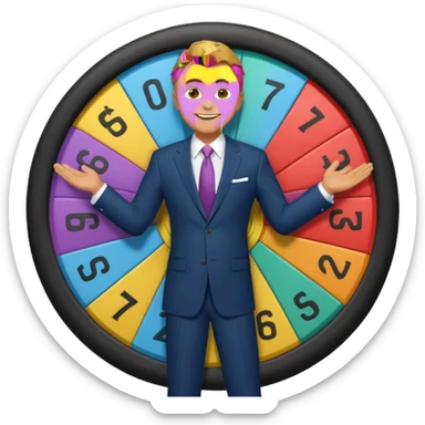 Pat Sajak wheel of fortune full body sticker