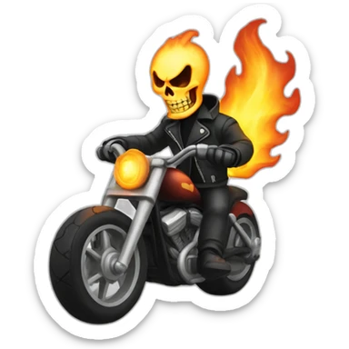 Fire Ghost rider sticker