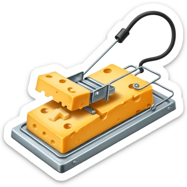 Mouse trap sticker