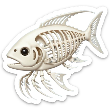 Fish t bones sticker