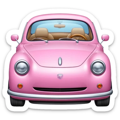 Araba pink düz sticker