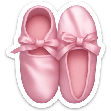 Light pink silk slippers and robe sticker