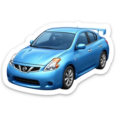 Nissan blue sticker