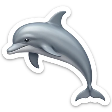 High resolution of dolphin sticker