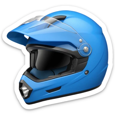 emoji capacete de moto azul (use a cor no HEX/HTML #1440FF) sticker