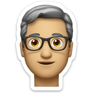 Un homme qui enlève ses lunettes sticker