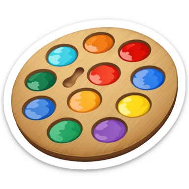 artist's palette sticker