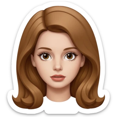 Lana del rey hairflip sticker